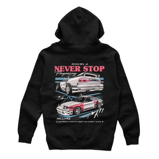 PrizzaMike Never Stop Progressing Hoodie